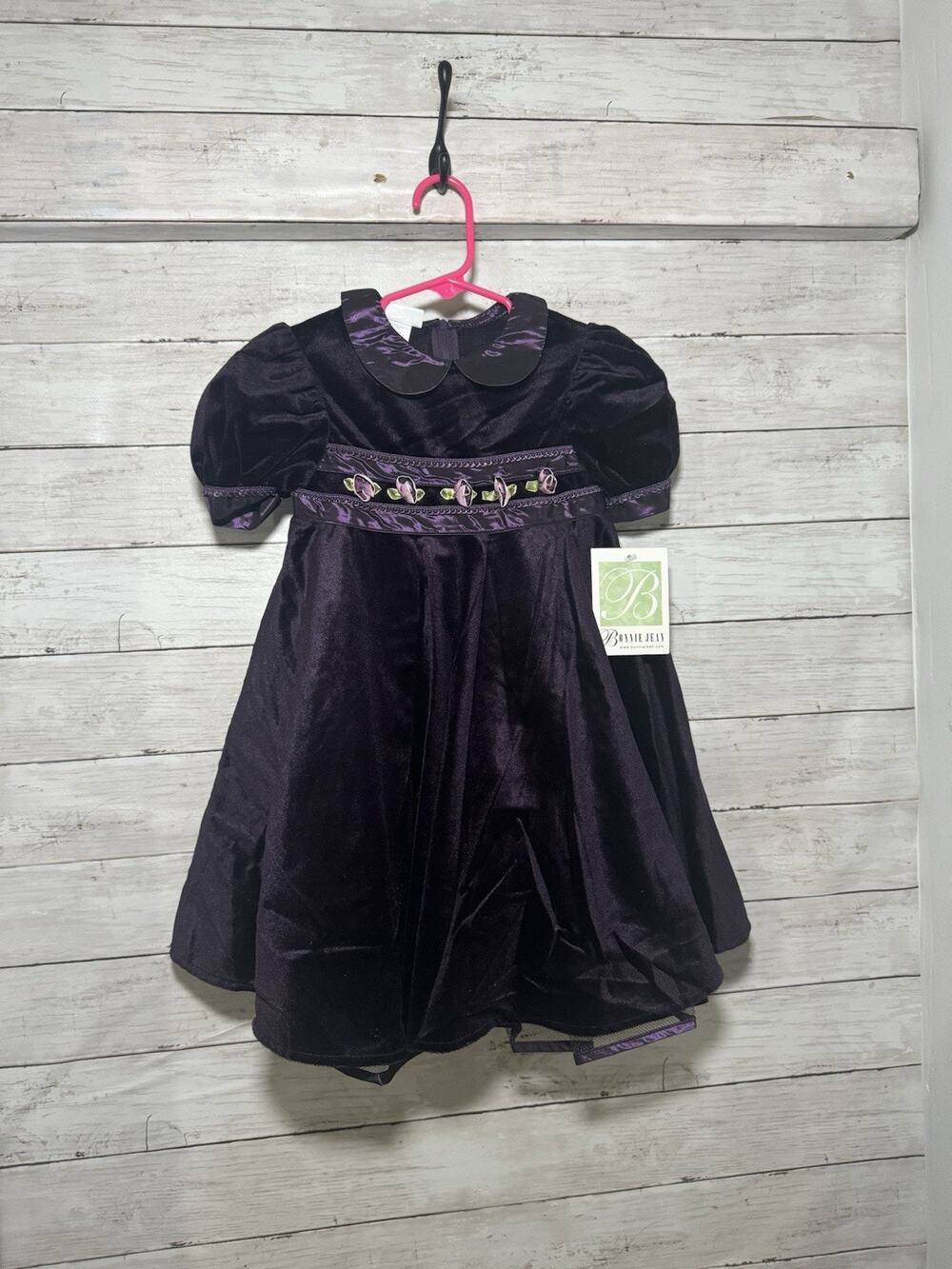 Bonnie Jeans Little Girls Toddler 4T Purple Floral Dress New with Tags Cute